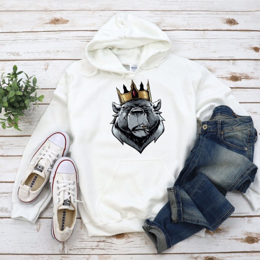 King Bear Hoodie, SweatShirt.